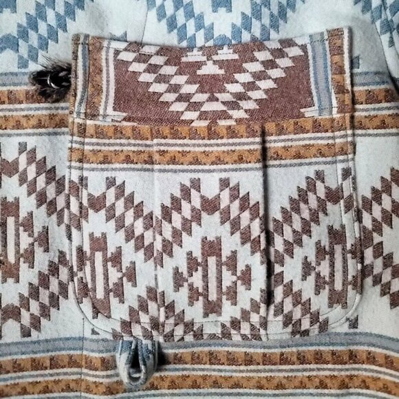 Handmade in USA Aztec Tribal Blazer Men M/L Sport Jacket Coat Southwestern 42-44 - Picture 2 of 12